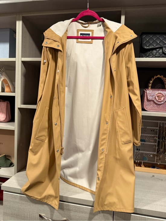 Levi's Jackets & Blazers - Levi's Mustard Tan Hooded Trench Coat